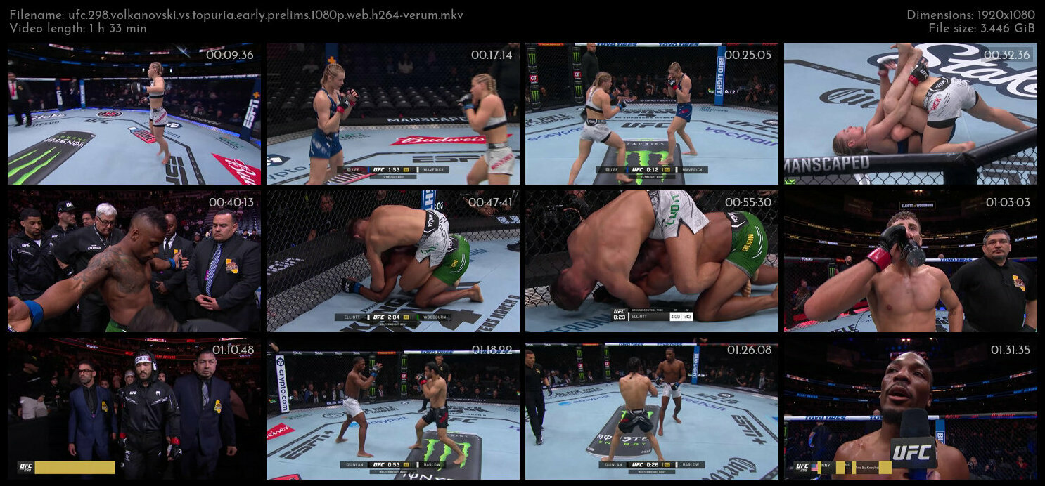 UFC 298 Volkanovski vs Topuria Early Prelims 1080p WEB h264 VERUM TGx