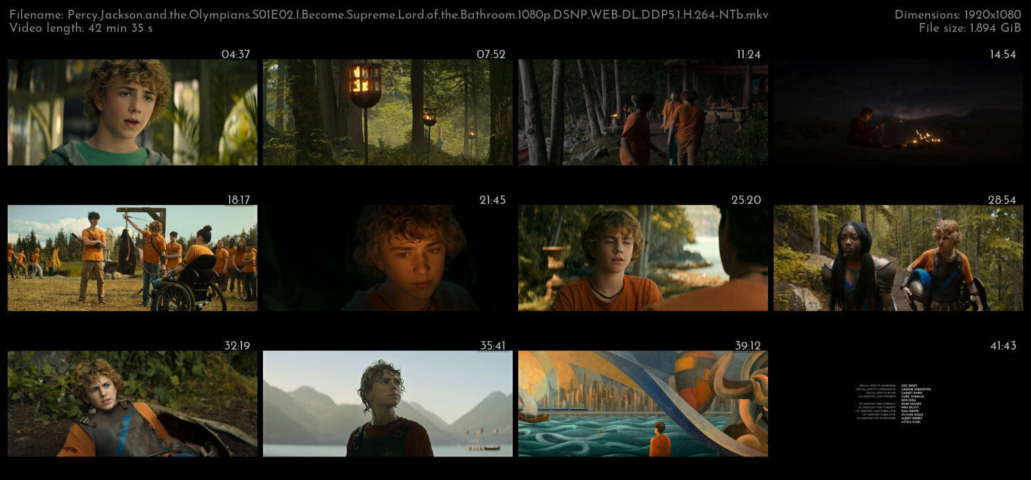 Percy Jackson and the Olympians S01 COMPLETE 1080p DSNP WEB DL DDP5 1 H 264 NTb TGx