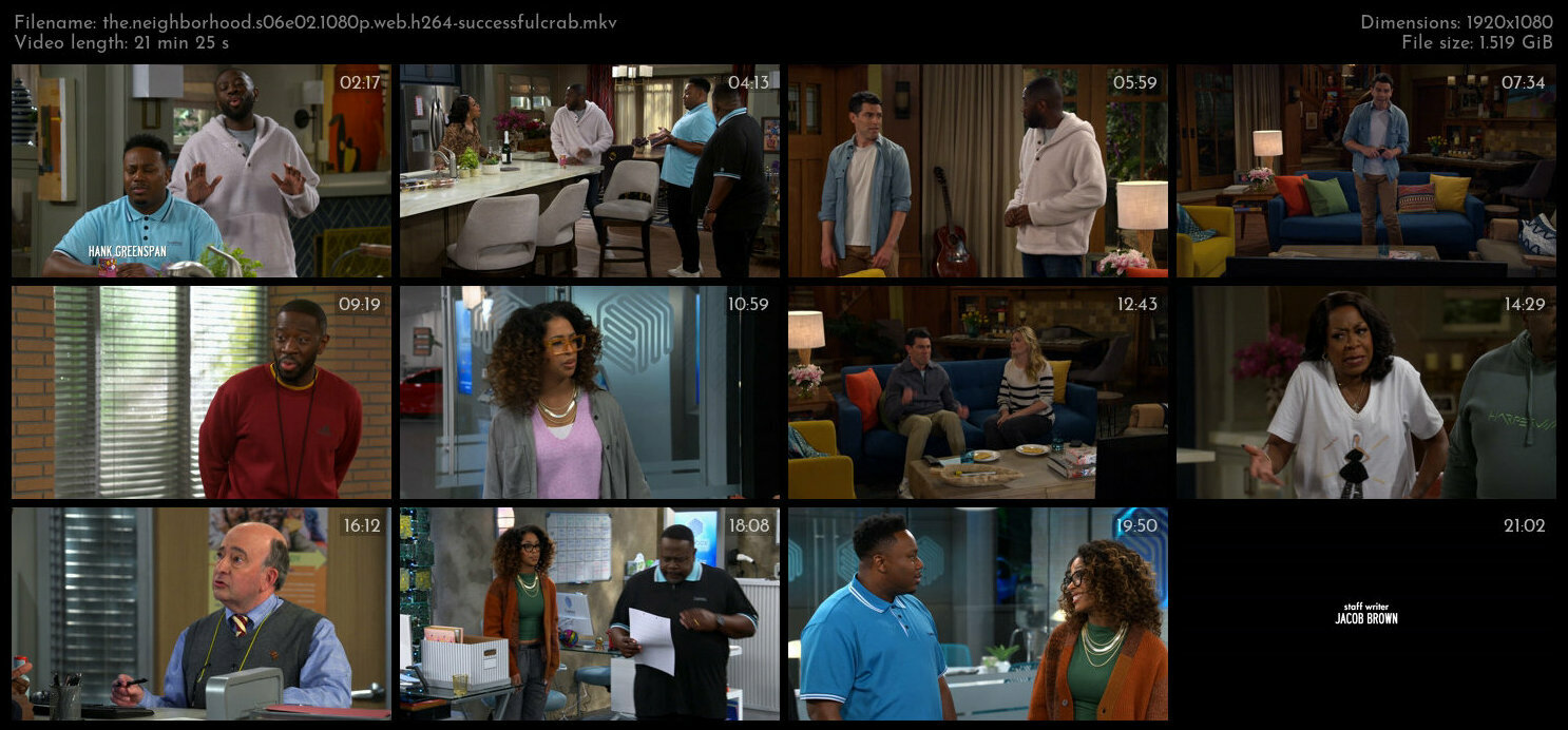 The Neighborhood S06E02 1080p WEB H264 SuccessfulCrab TGx