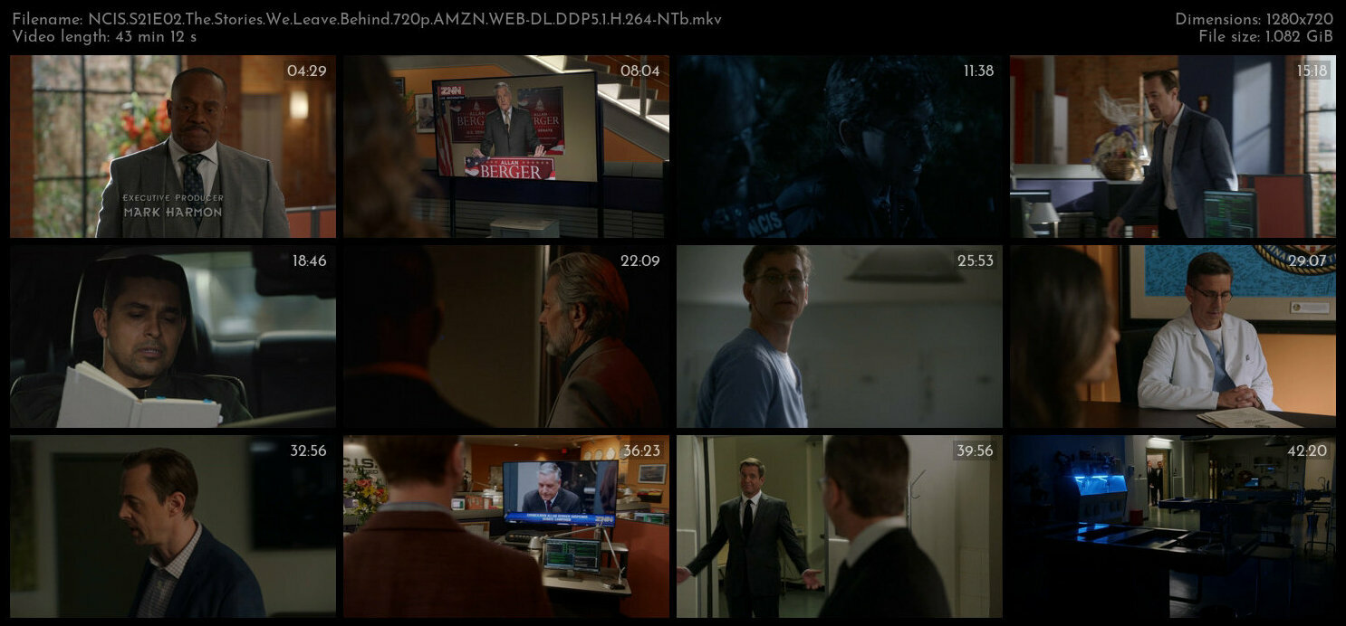 NCIS S21E02 The Stories We Leave Behind 720p AMZN WEB DL DDP5 1 H 264 NTb TGx