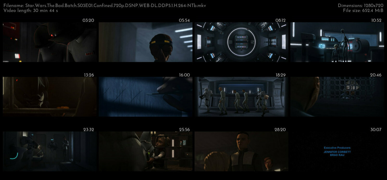 Star Wars The Bad Batch S03E01 Confined 720p DSNP WEB DL DDP5 1 H 264 NTb TGx