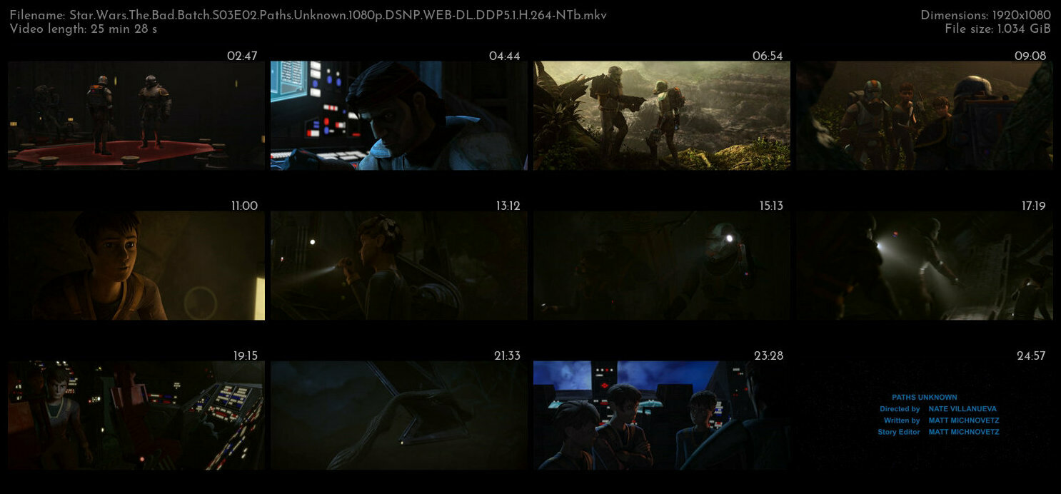 Star Wars The Bad Batch S03E02 Paths Unknown 1080p DSNP WEB DL DDP5 1 H 264 NTb TGx