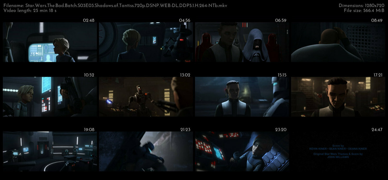 Star Wars The Bad Batch S03E03 Shadows of Tantiss 720p DSNP WEB DL DDP5 1 H 264 NTb TGx