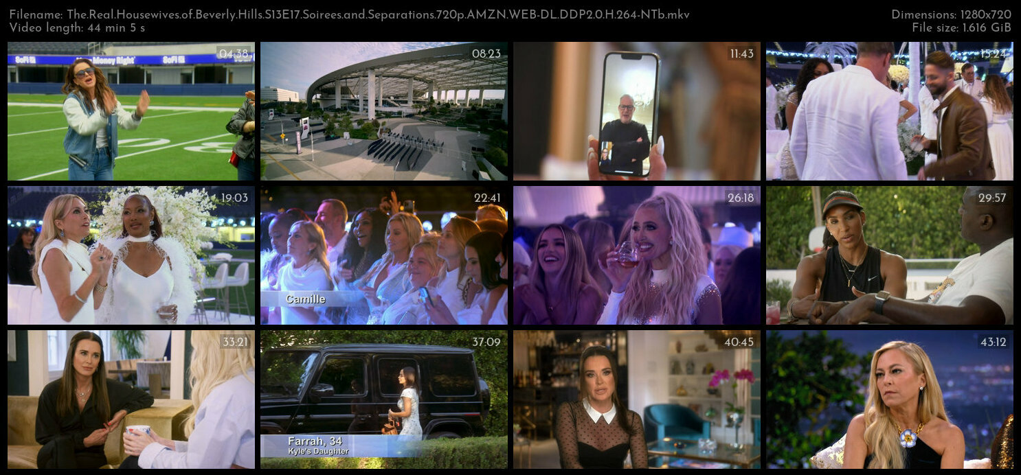The Real Housewives of Beverly Hills S13E17 Soirees and Separations 720p AMZN WEB DL DDP2 0 H 264 NT