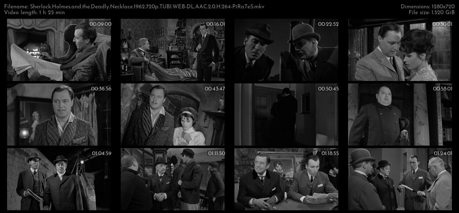 Sherlock Holmes and the Deadly Necklace 1962 720p TUBI WEB DL AAC 2 0 H 264 PiRaTeS TGx