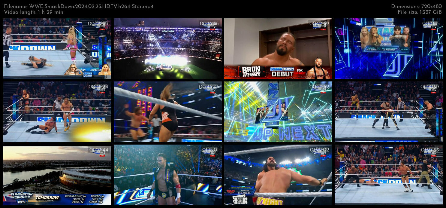 WWE SmackDown 2024 02 23 HDTV h264 Star TGx