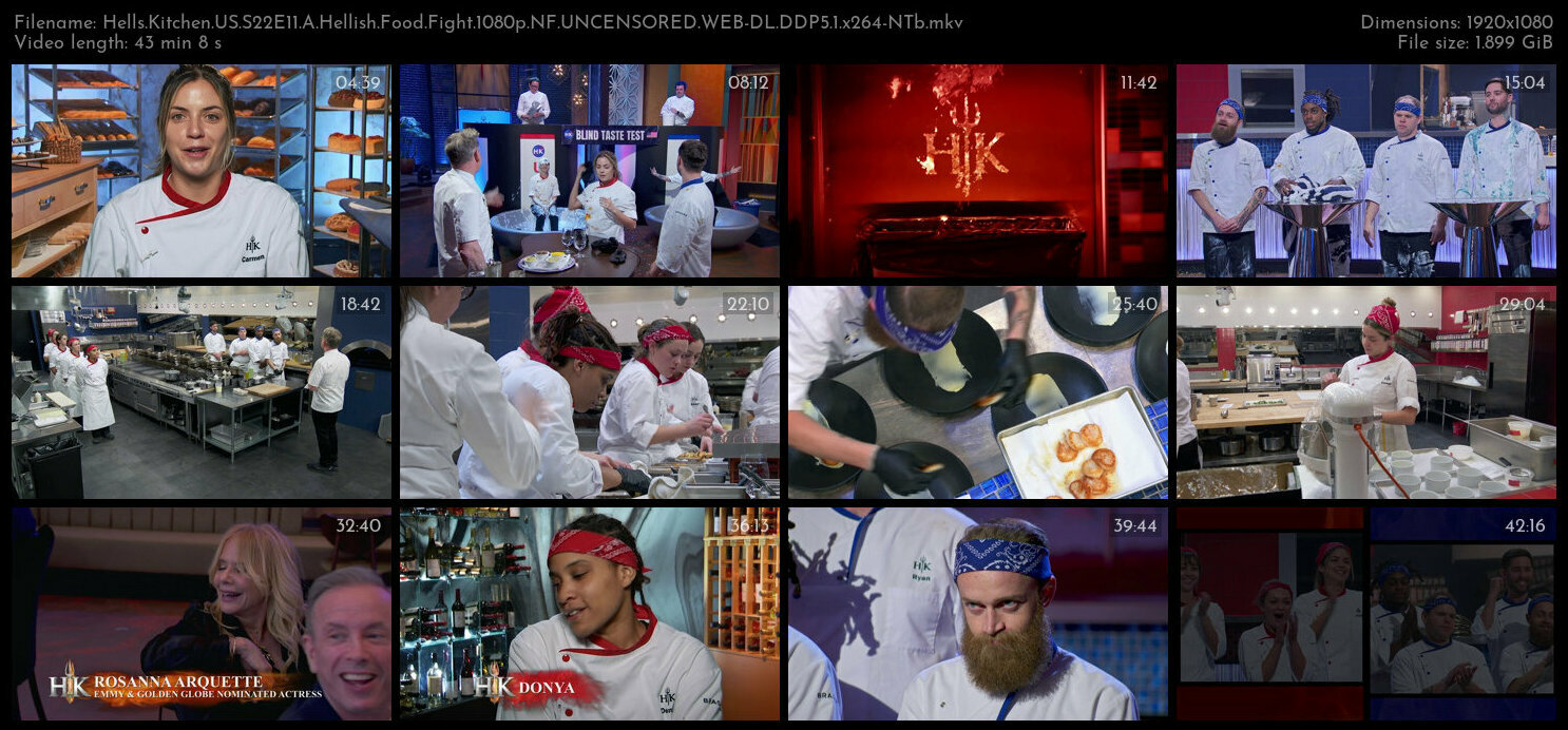 Hells Kitchen US S22E11 A Hellish Food Fight 1080p NF UNCENSORED WEB DL DDP5 1 x264 NTb TGx