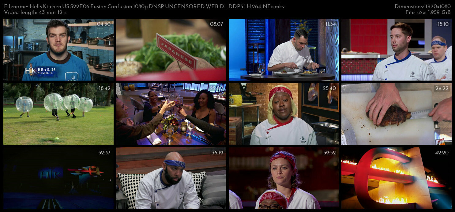 Hells Kitchen US S22E06 Fusion Confusion 1080p DNSP UNCENSORED WEB DL DDP5 1 H 264 NTb TGx