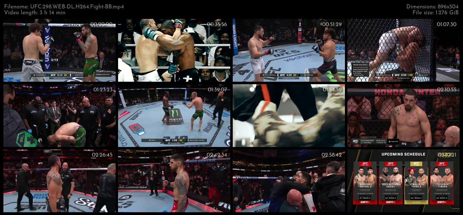 UFC 298 WEB DL H264 Fight BB