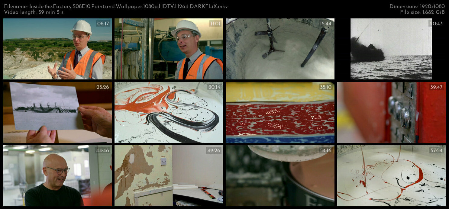Inside the Factory S08E10 Paint and Wallpaper 1080p HDTV H264 DARKFLiX TGx