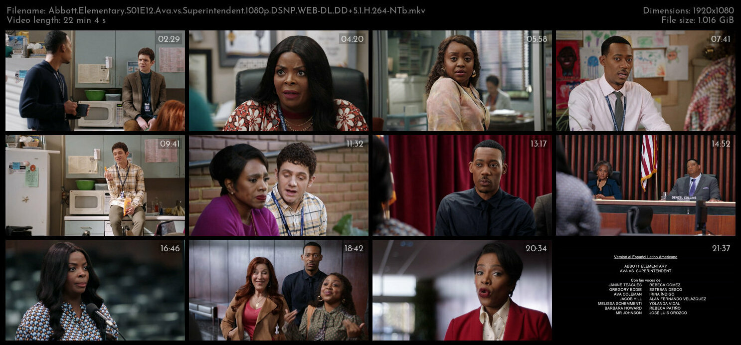 Abbott Elementary S01E12 Ava vs Superintendent 1080p DSNP WEB DL DD 5 1 H 264 NTb TGx