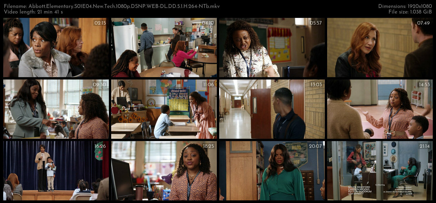 Abbott Elementary S01E04 New Tech 1080p DSNP WEB DL DD 5 1 H 264 NTb TGx