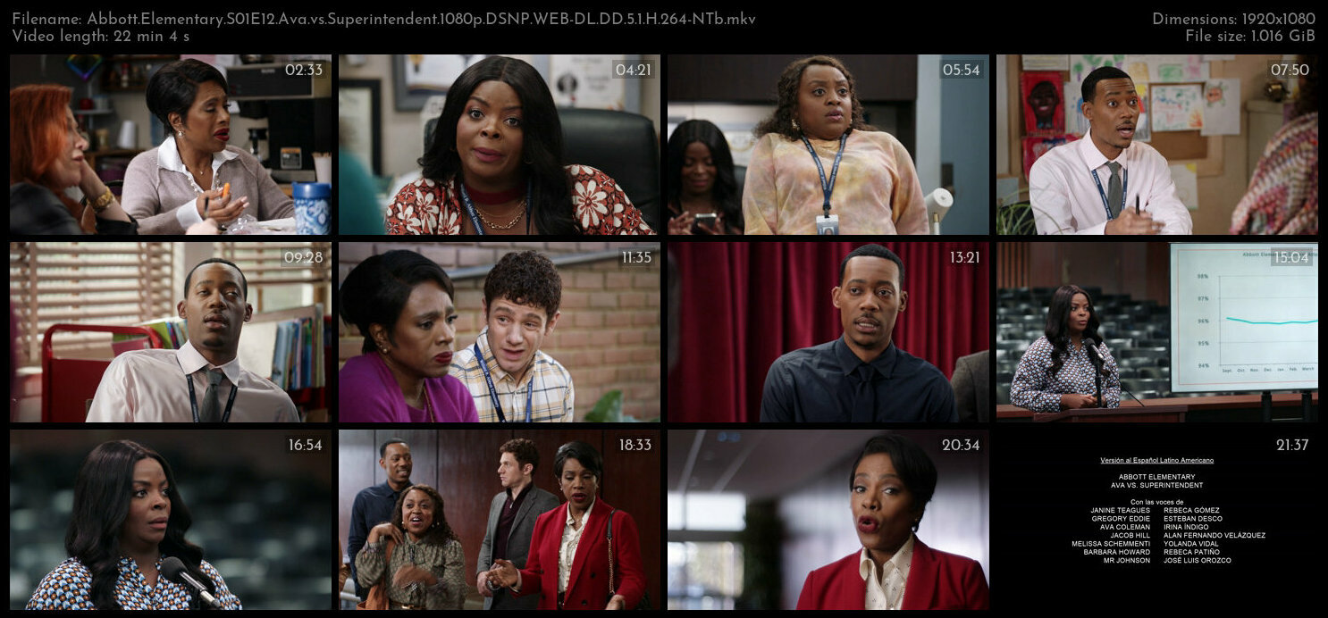 Abbott Elementary S01E12 Ava vs Superintendent 1080p DSNP WEB DL DD 5 1 H 264 NTb TGx