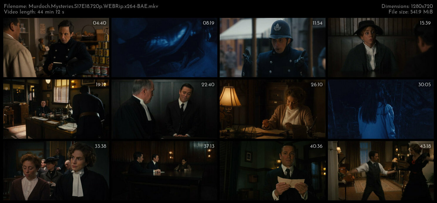 Murdoch Mysteries S17E18 720p WEBRip x264 BAE TGx