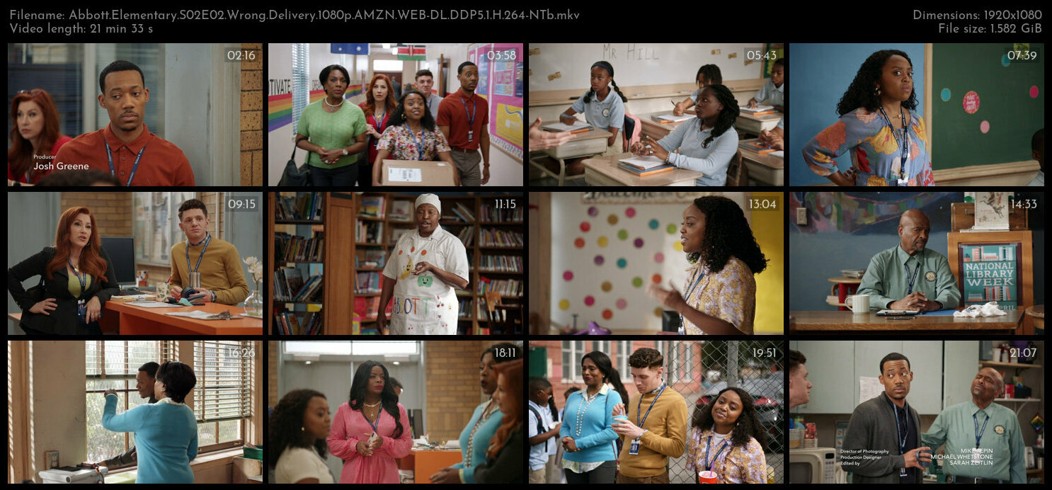 Abbott Elementary S02E02 Wrong Delivery 1080p AMZN WEB DL DDP5 1 H 264 NTb TGx