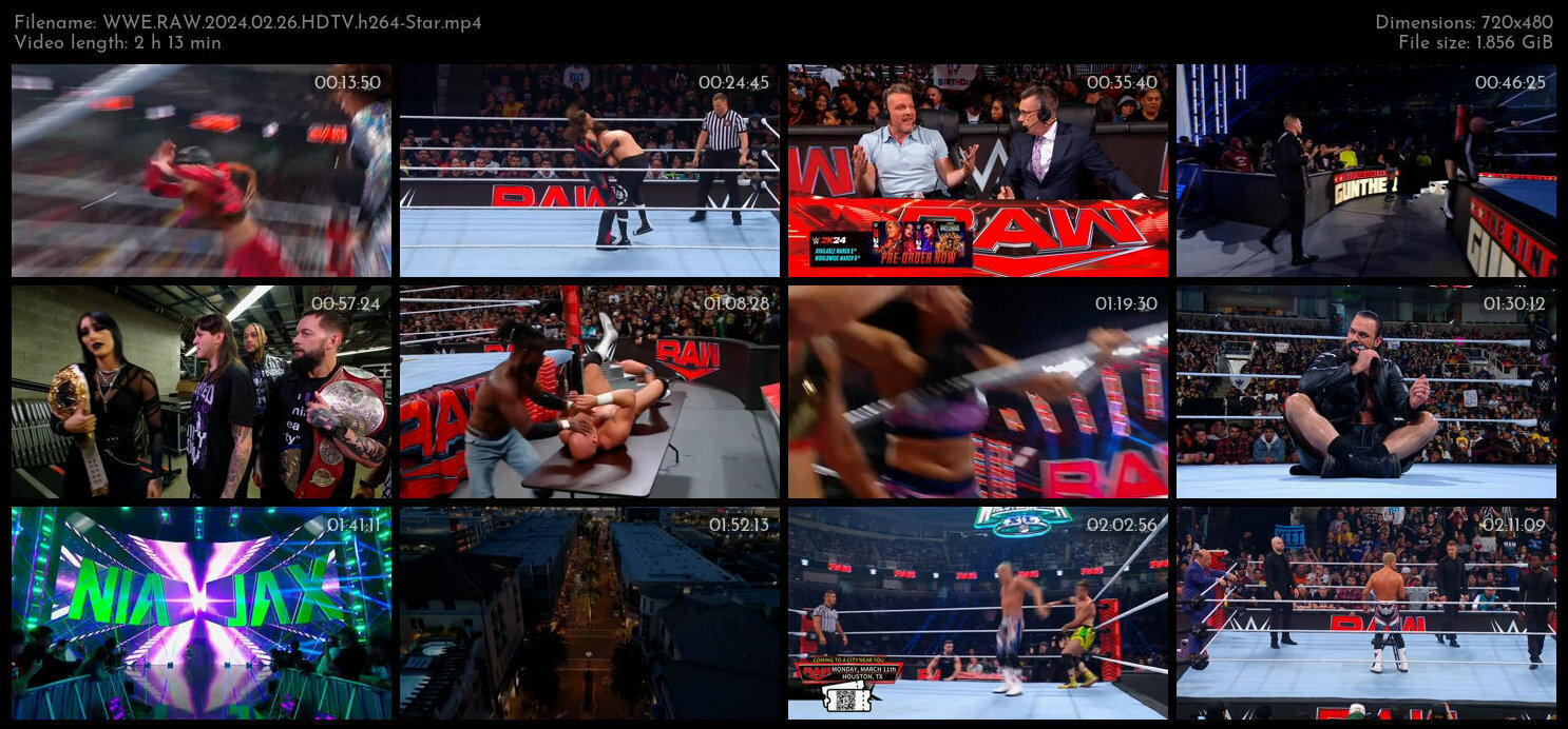 WWE RAW 2024 02 26 HDTV h264 Star TGx