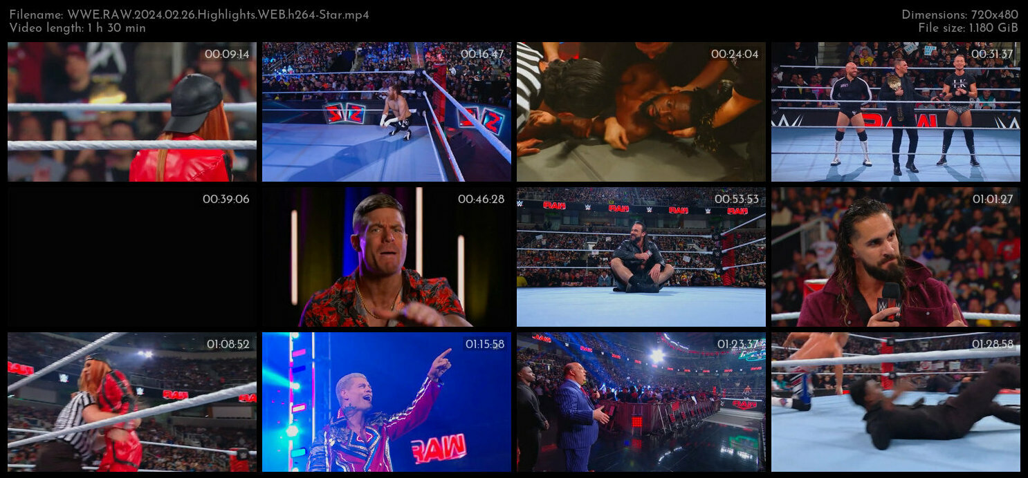 WWE RAW 2024 02 26 Highlights WEB h264 Star TGx