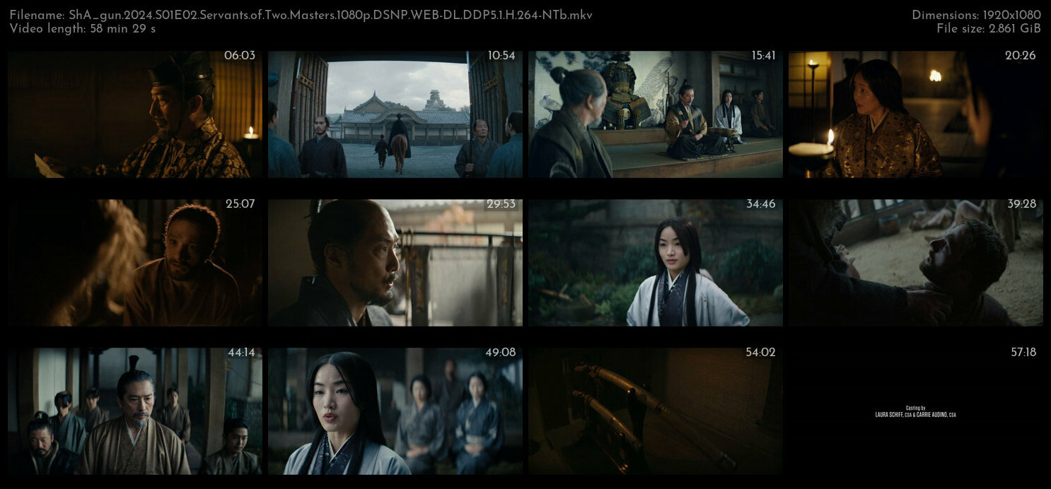 ShA gun 2024 S01E02 Servants of Two Masters 1080p DSNP WEB DL DDP5 1 H 264 NTb TGx