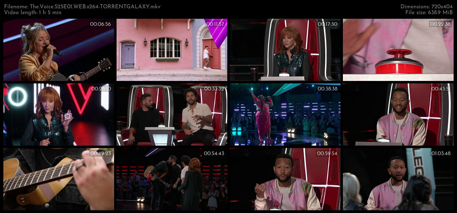 The Voice S25E01 WEB x264 TORRENTGALAXY