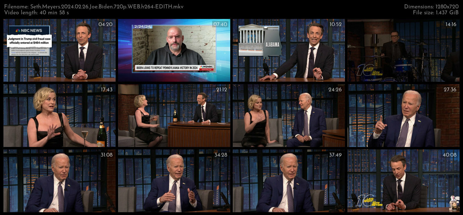 Seth Meyers 2024 02 26 Joe Biden 720p WEB h264 EDITH TGx