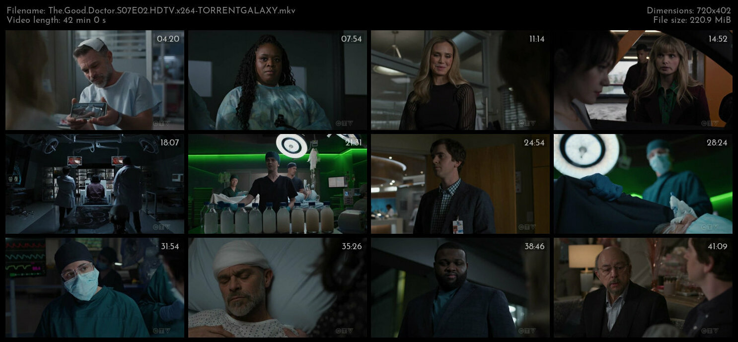 The Good Doctor S07E02 HDTV x264 TORRENTGALAXY