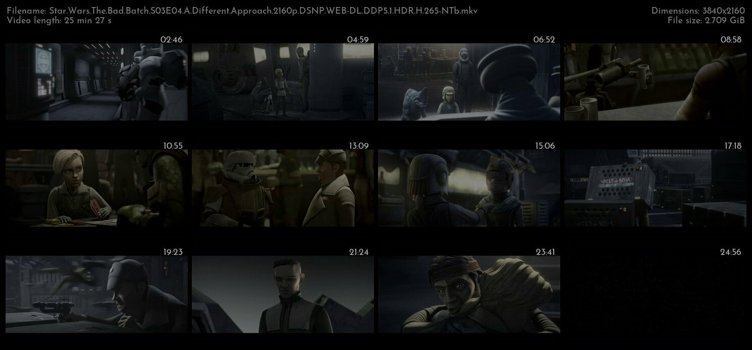 Star Wars The Bad Batch S03E04 A Different Approach 2160p DSNP WEB DL DDP5 1 HDR H 265 NTb TGx