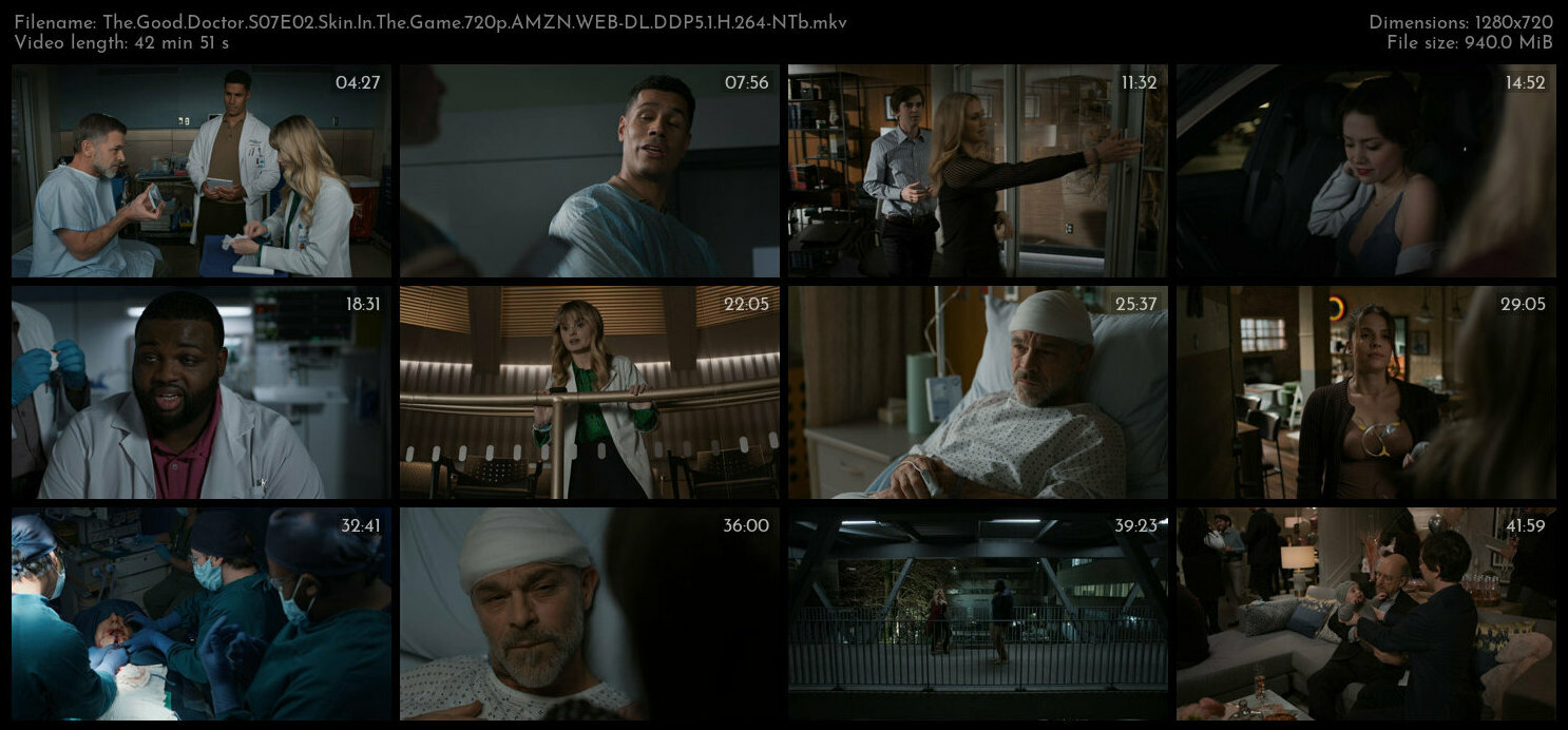 The Good Doctor S07E02 Skin In The Game 720p AMZN WEB DL DDP5 1 H 264 NTb TGx