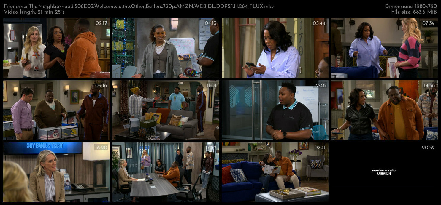 The Neighborhood S06E03 Welcome to the Other Butlers 720p AMZN WEB DL DDP5 1 H 264 FLUX TGx