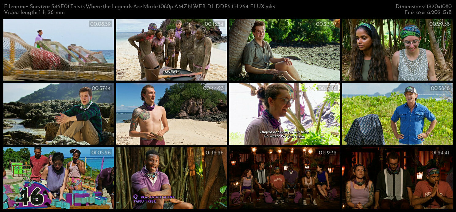 Survivor S46E01 This is Where the Legends Are Made 1080p AMZN WEB DL DDP5 1 H 264 FLUX TGx