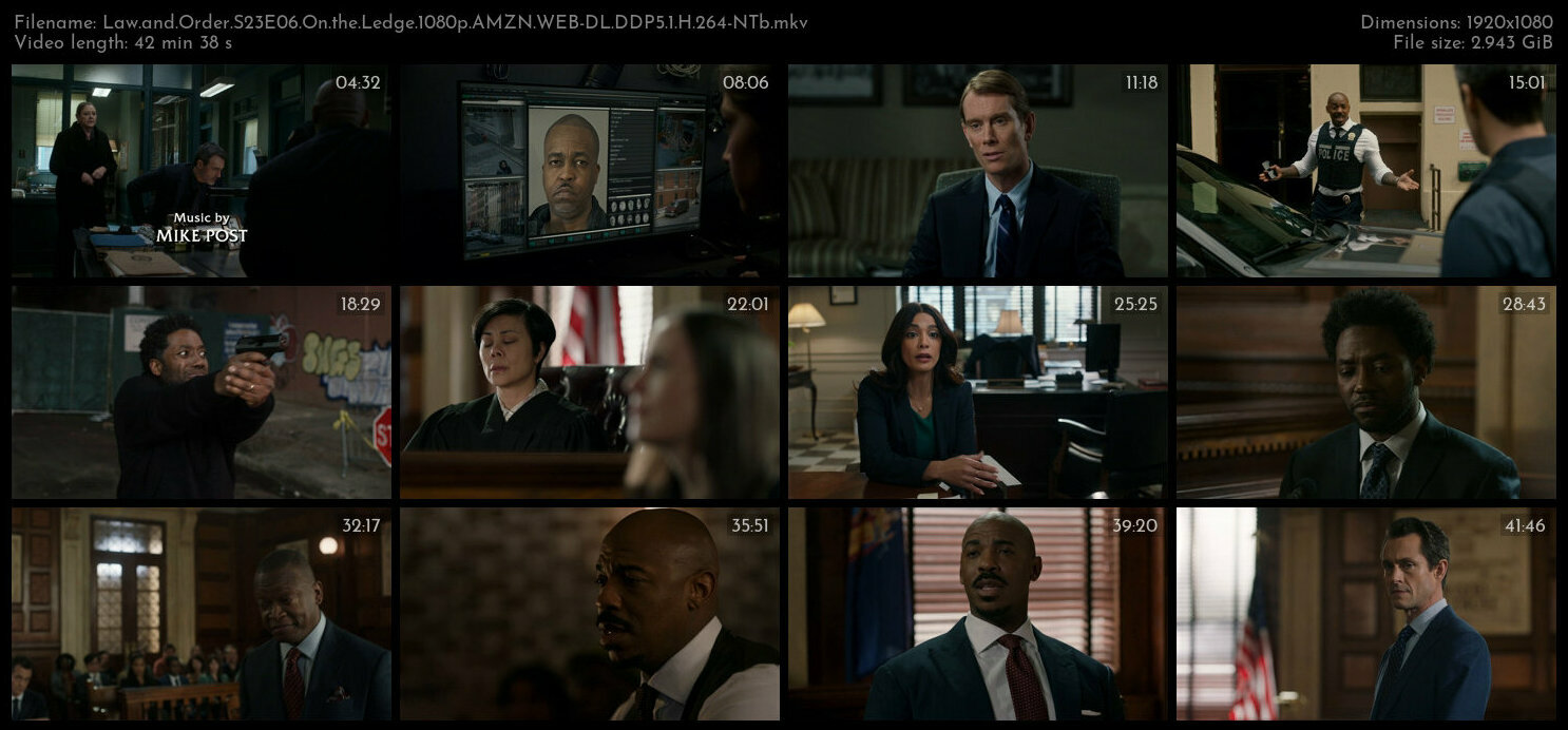 Law and Order S23E06 On the Ledge 1080p AMZN WEB DL DDP5 1 H 264 NTb TGx