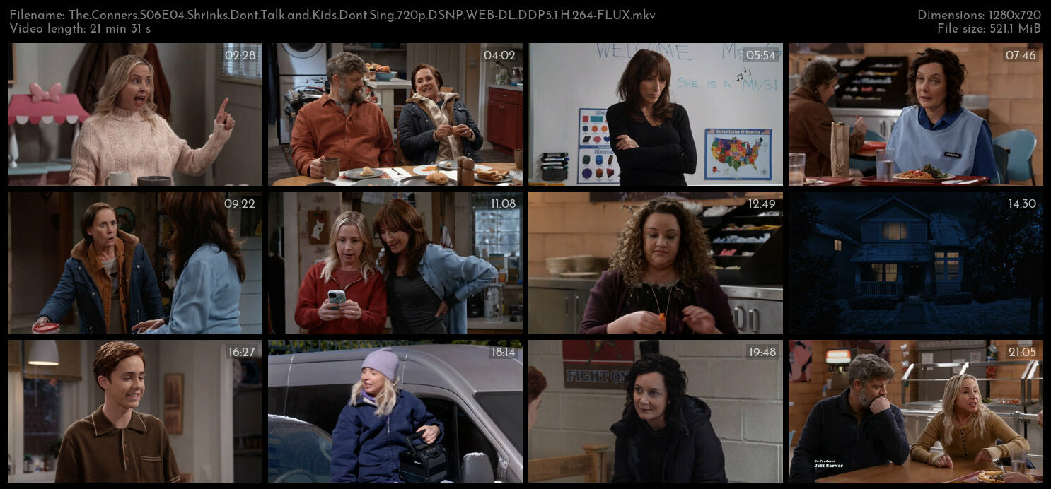 The Conners S06E04 Shrinks Dont Talk and Kids Dont Sing 720p DSNP WEB DL DDP5 1 H 264 FLUX TGx