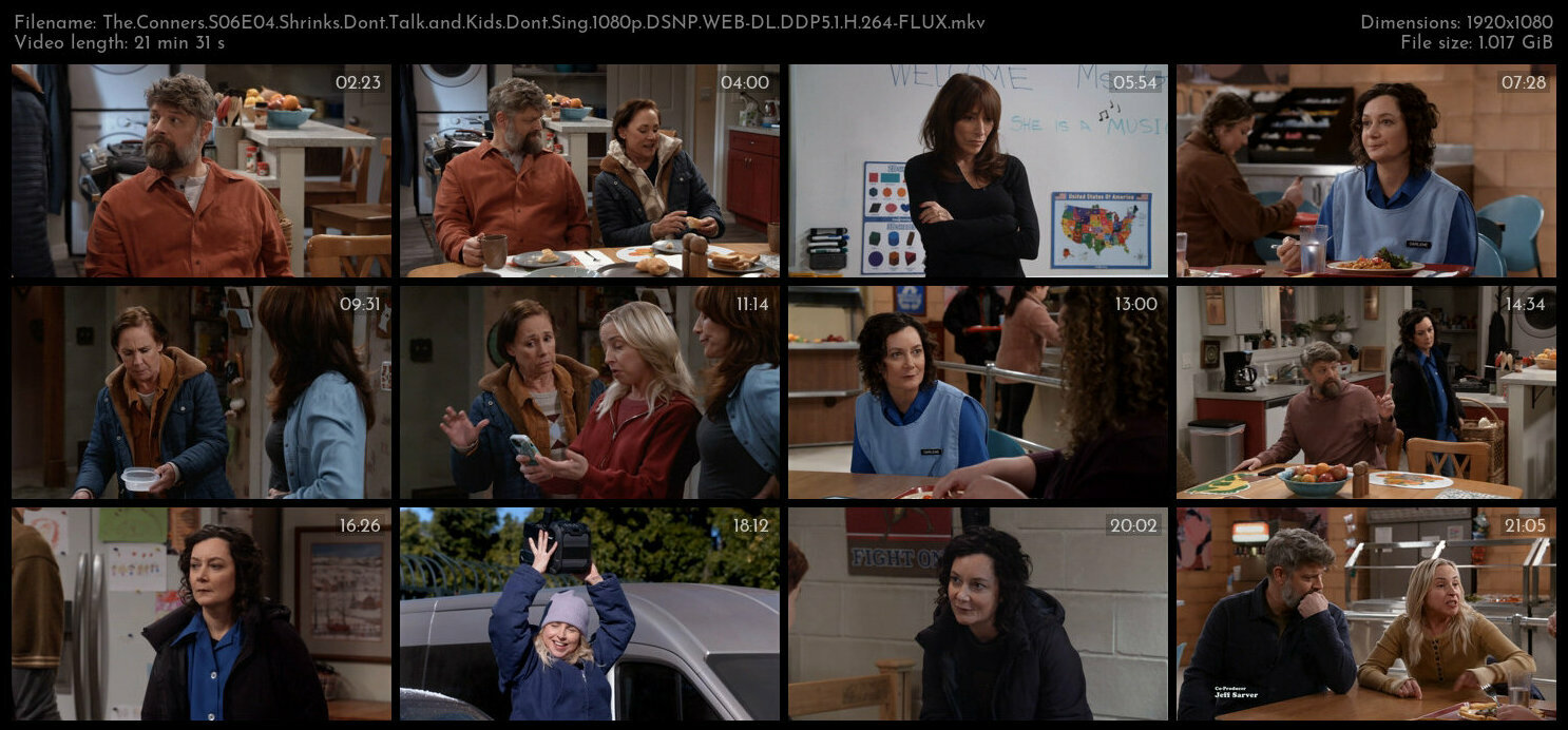 The Conners S06E04 Shrinks Dont Talk and Kids Dont Sing 1080p DSNP WEB DL DDP5 1 H 264 FLUX TGx