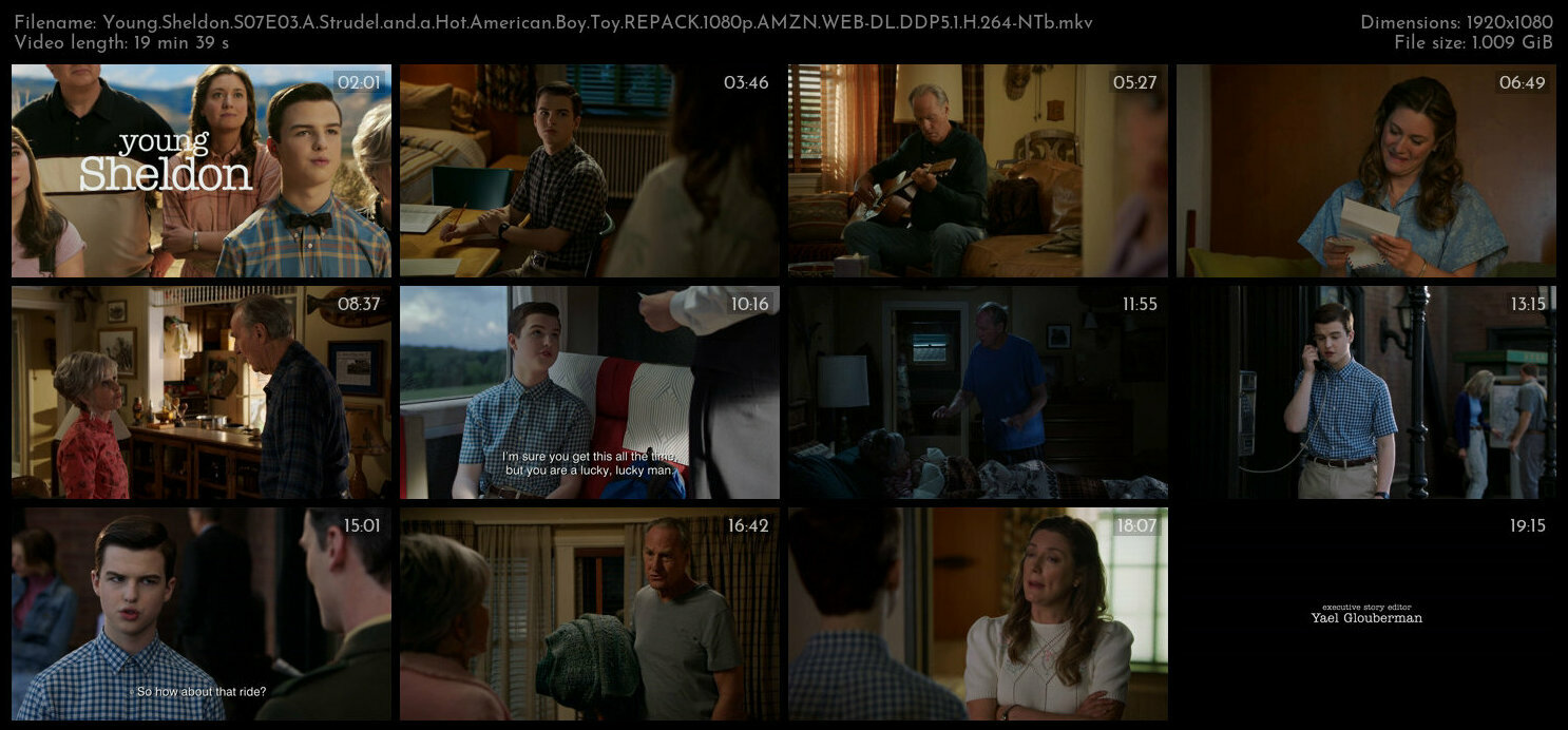Young Sheldon S07E03 A Strudel and a Hot American Boy Toy REPACK 1080p AMZN WEB DL DDP5 1 H 264 NTb