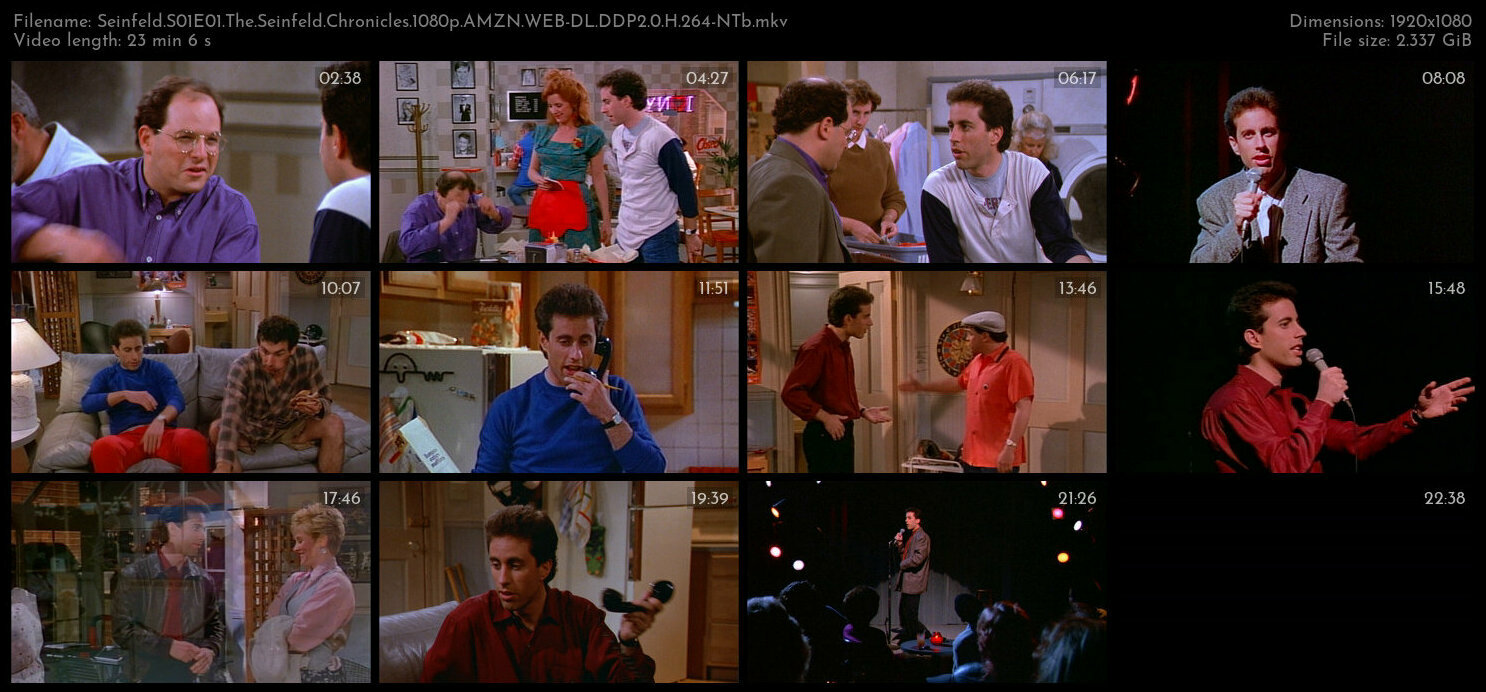 Seinfeld S01E01 The Seinfeld Chronicles 1080p AMZN WEB DL DDP2 0 H 264 NTb TGx
