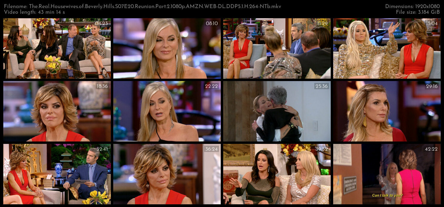 The Real Housewives of Beverly Hills S07E20 Reunion Part 2 1080p AMZN WEB DL DDP5 1 H 264 NTb TGx