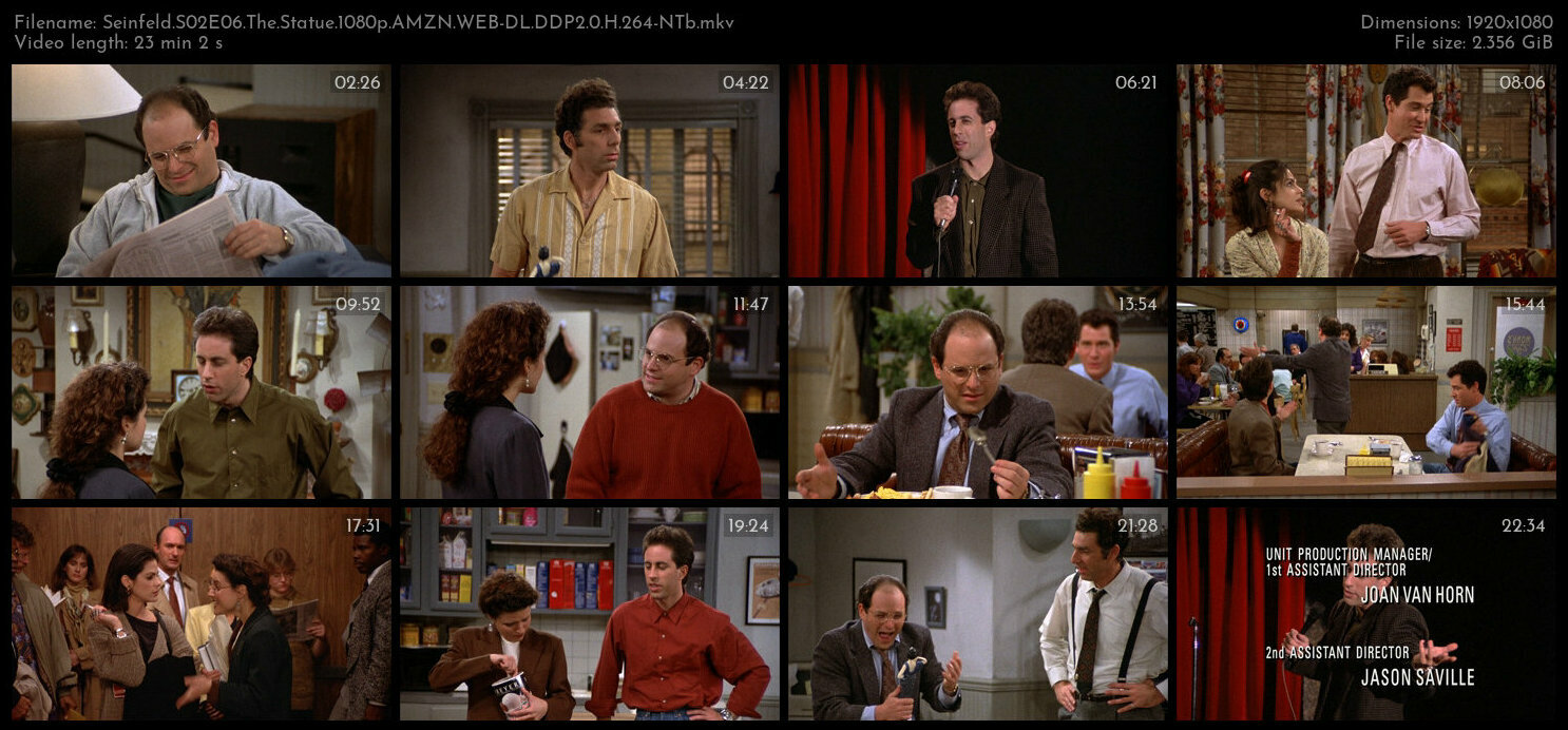 Seinfeld S02E06 The Statue 1080p AMZN WEB DL DDP2 0 H 264 NTb TGx