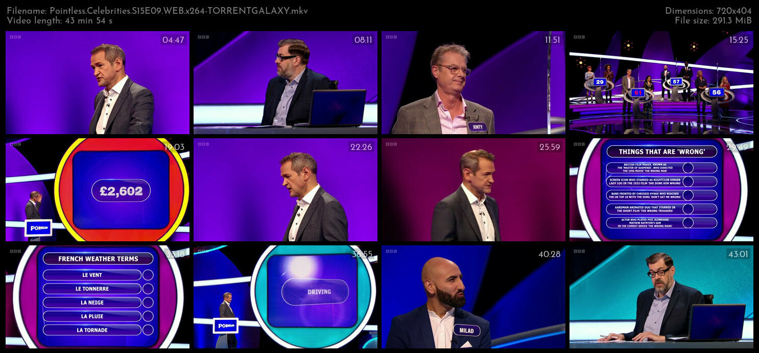 Pointless Celebrities S15E09 WEB x264 TORRENTGALAXY