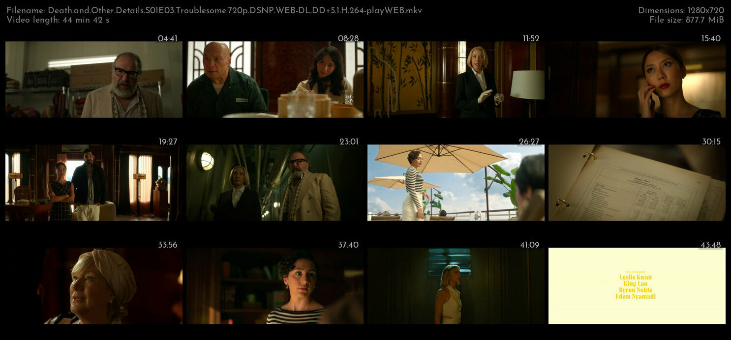 Death and Other Details S01E03 Troublesome 720p DSNP WEB DL DD 5 1 H 264 playWEB TGx