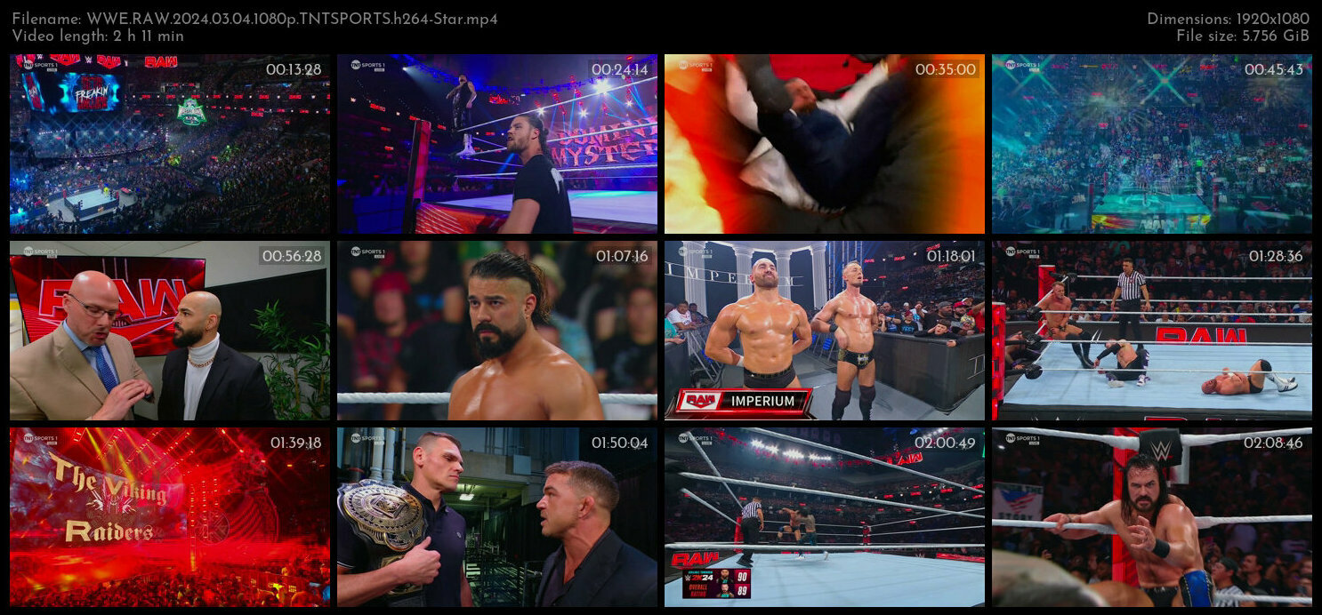 WWE RAW 2024 03 04 1080p TNTSPORTS h264 Star TGx