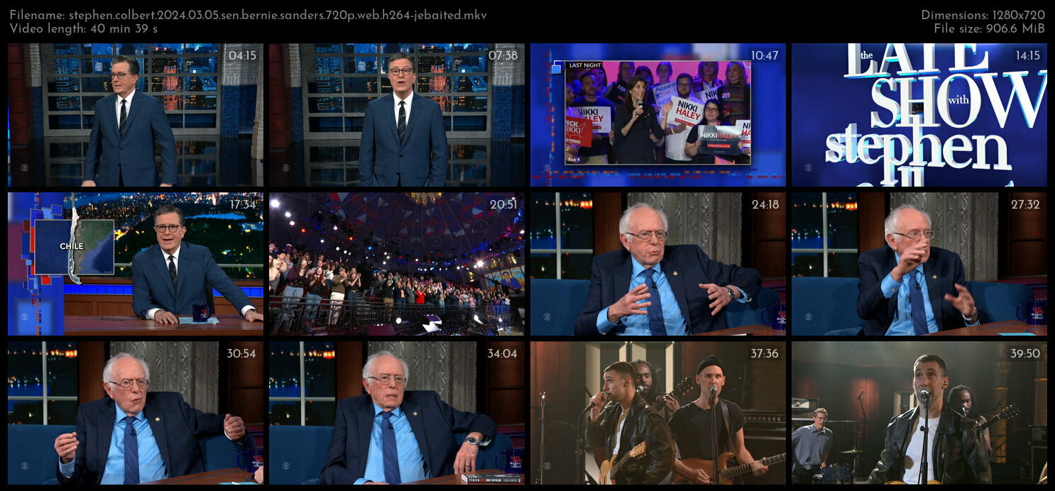 Stephen Colbert 2024 03 05 Sen Bernie Sanders 720p WEB H264 JEBAITED TGx