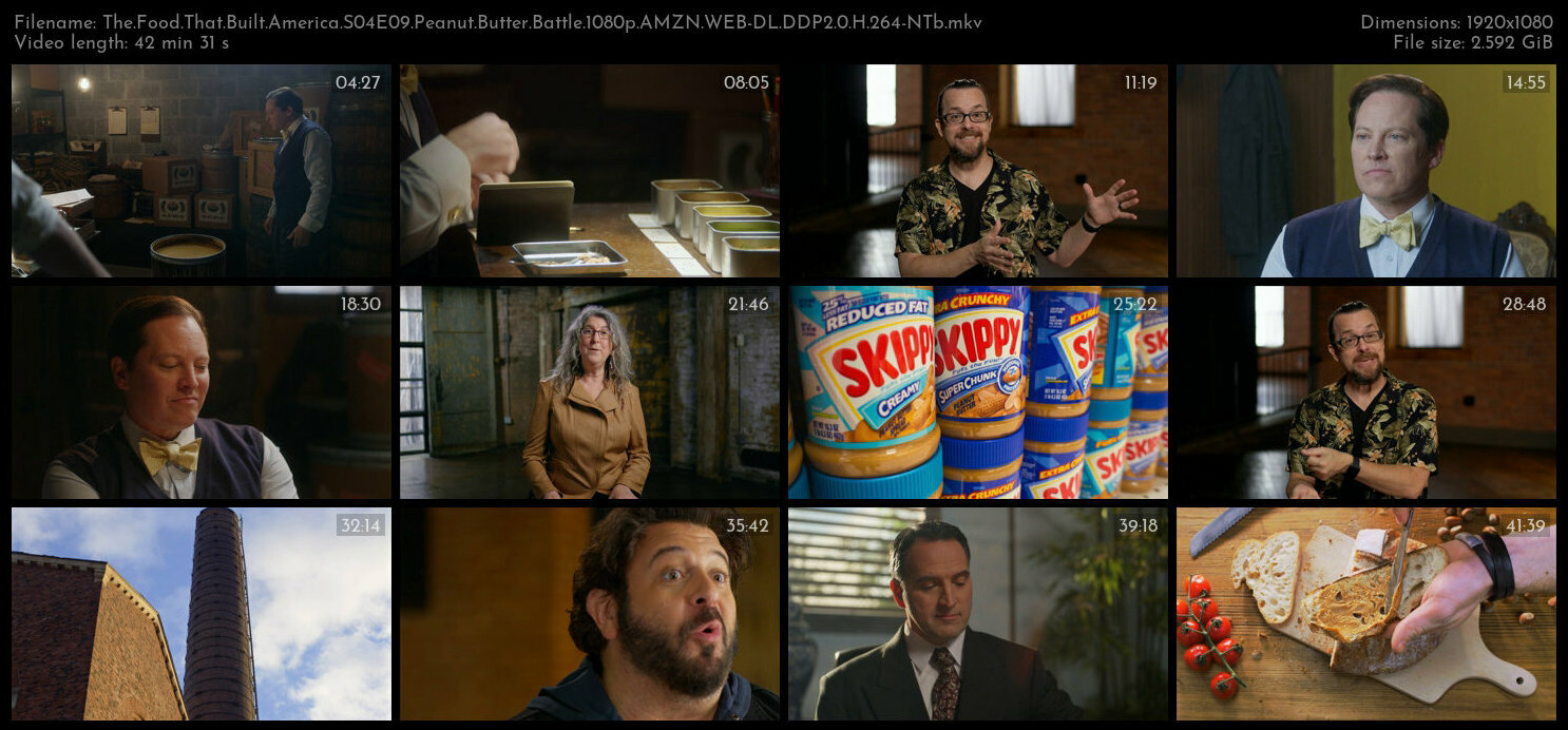 The Food That Built America S04E09 Peanut Butter Battle 1080p AMZN WEB DL DDP2 0 H 264 NTb TGx
