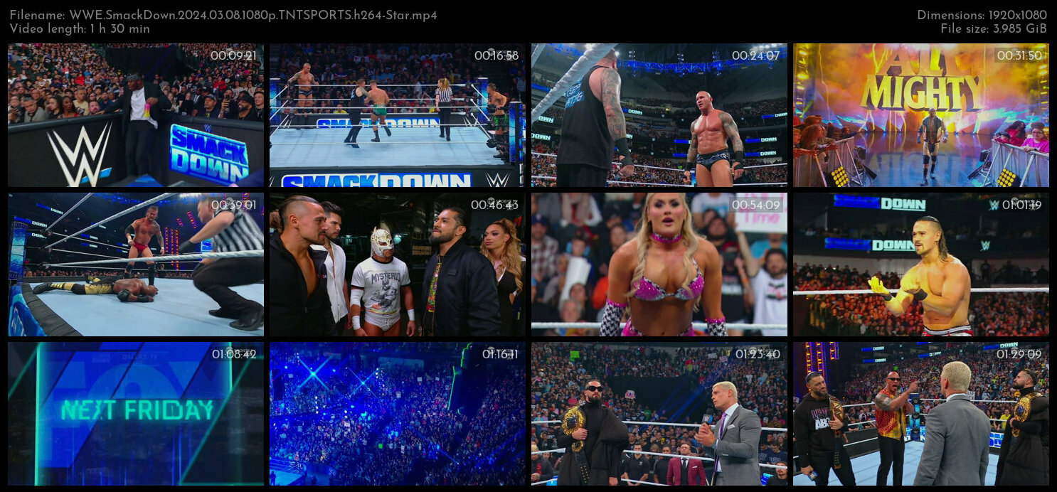 WWE SmackDown 2024 03 08 1080p TNTSPORTS h264 Star TGx