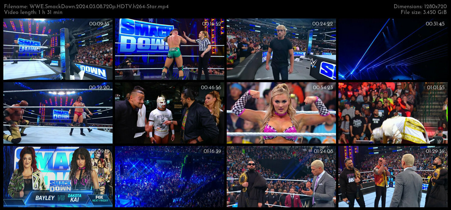 WWE SmackDown 2024 03 08 720p HDTV h264 Star TGx