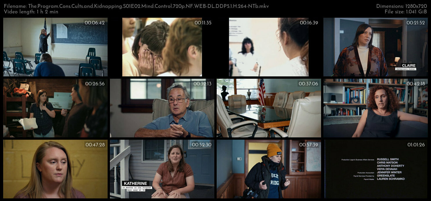 The Program Cons Cults and Kidnapping S01E02 Mind Control 720p NF WEB DL DDP5 1 H 264 NTb TGx