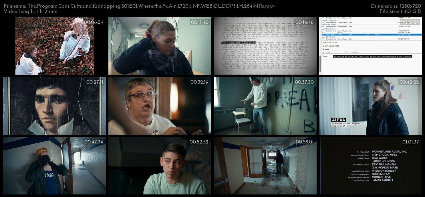 The Program Cons Cults and Kidnapping S01E01 Where the Fk Am I 720p NF WEB DL DDP5 1 H 264 NTb TGx