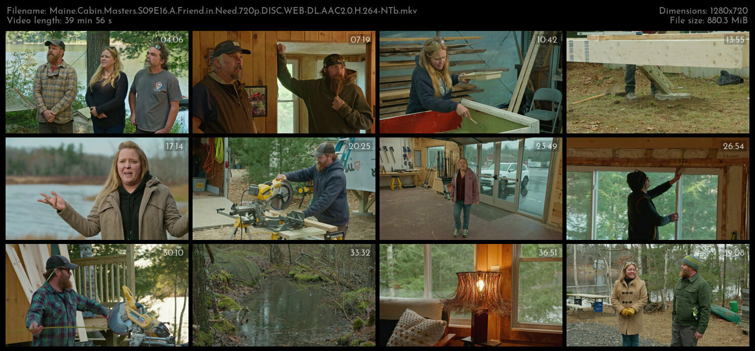 Maine Cabin Masters S09E16 A Friend in Need 720p DISC WEB DL AAC2 0 H 264 NTb TGx