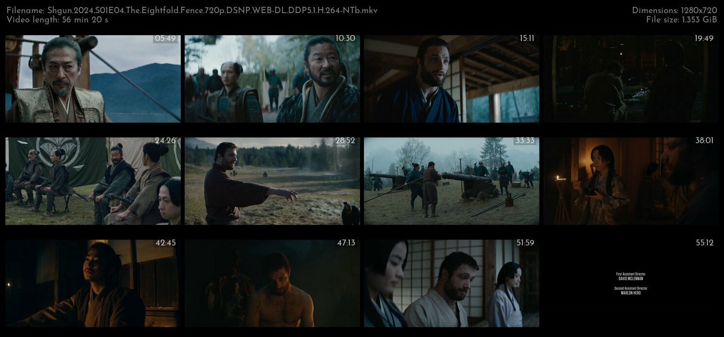 Shgun 2024 S01E04 The Eightfold Fence 720p DSNP WEB DL DDP5 1 H 264 NTb TGx