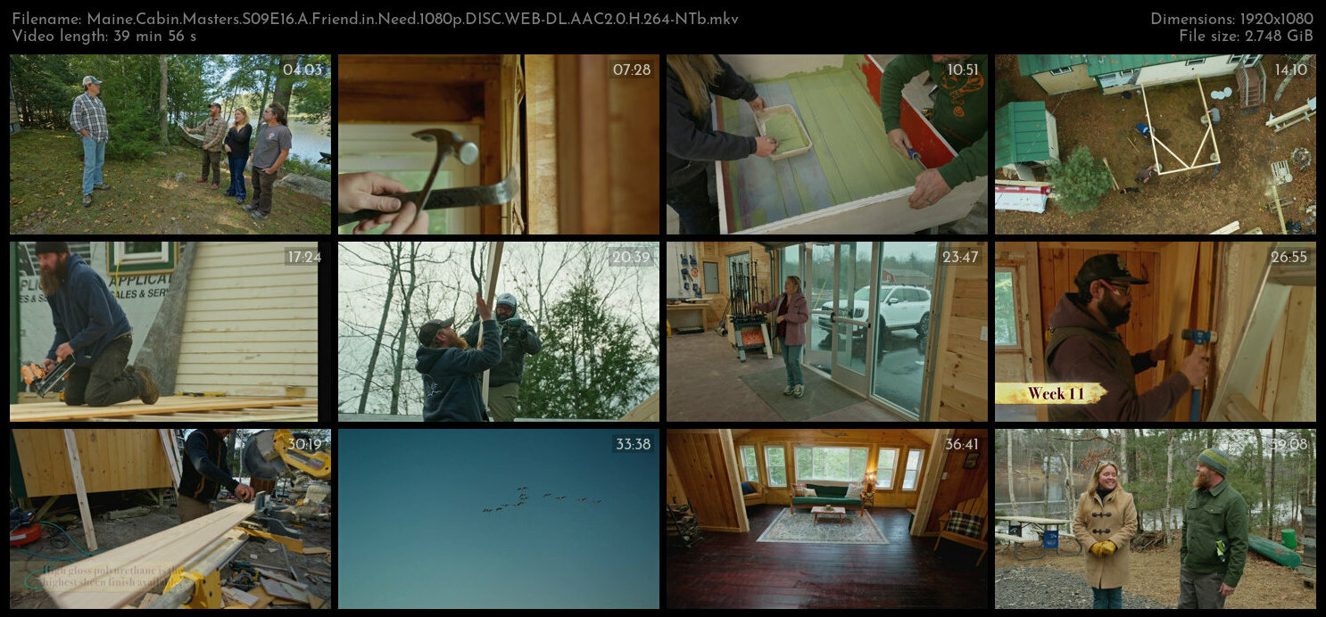 Maine Cabin Masters S09E16 A Friend in Need 1080p DISC WEB DL AAC2 0 H 264 NTb TGx