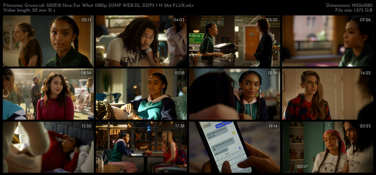 Grown ish S02E18 Nice For What 1080p DSNP WEB DL DDP5 1 H 264 FLUX TGx