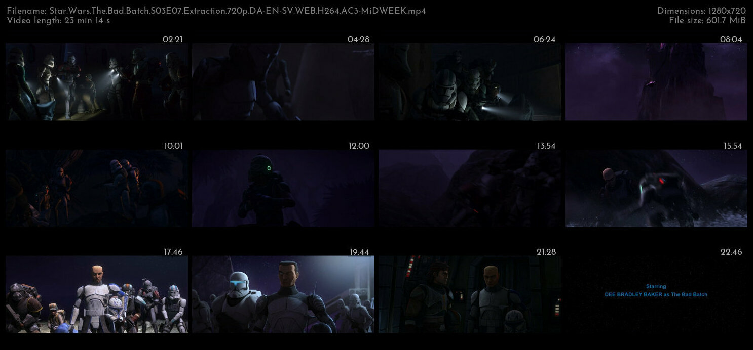 Star Wars The Bad Batch S03E07 Extraction 720p DA EN SV WEB H264 AC3 MiDWEEK TGx